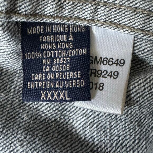 Marithe Francois Girbaud Mens 4XL Denim Trucker Jacket Blue Grey Jean Jacket - Picture 4 of 14